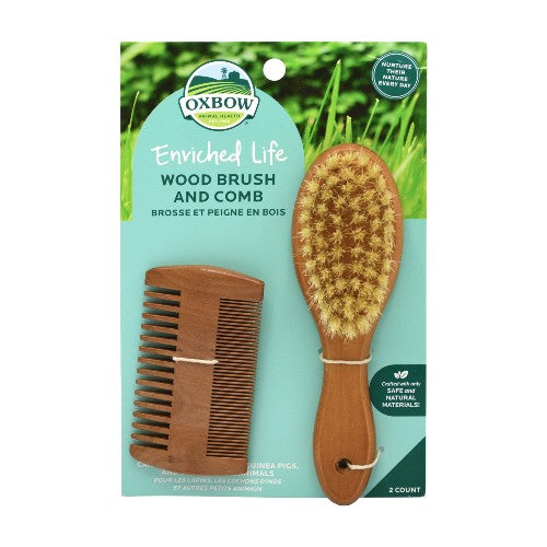 Oxbow Enriched Life - Brosse et peigne en bois Cheap