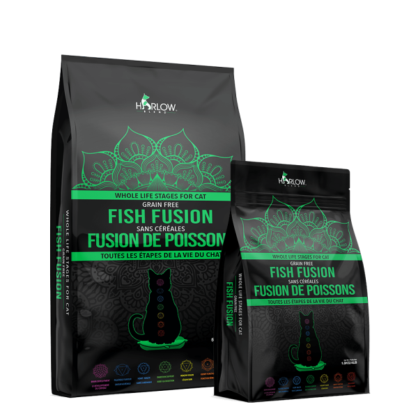 HARLOW BLEND 4 lbs - FUSION DE POISSON SANS CÉRÉALES PALEO LINE - FORMULE POUR CHAT on Sale