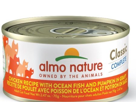 Almo Classic Complete Chat - Poulet avec poisson de l océan et potiron en sauce 70 gr Sale