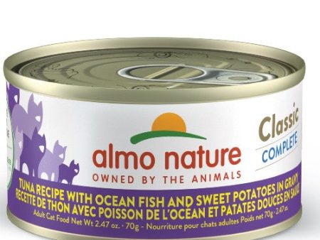 Almo Classic Complete Chat - Thon avec poisson de l océan et patates douces en sauce 70 gr For Discount