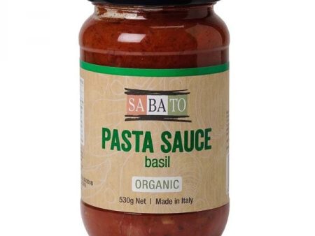 SABATO ORGANIC PASTA SAUCE BASIL 530G For Discount