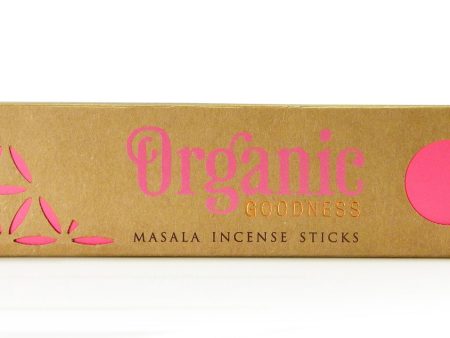 ORGANIC MASALA INCENSE STICKS ROSE 15G Discount