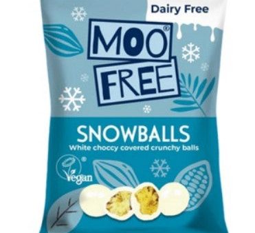 MOO FREE WHITE CHOCOLATE SNOWBALLS 35G Online Sale