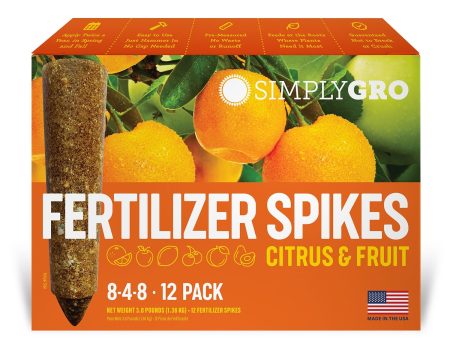 SimplyGro Fertilizer Spikes for Citrus & Fruit Trees & Shrubs Online Sale