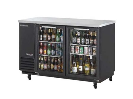 Turbo Air (TBB-2SG-N) 59  Wide Back Bar Refrigerator Cabinet featuring Two Glass Doors For Discount