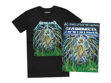 Metal Hammer Issue 390 - Metallica Magazine + Exclusive ‘Ride The Lightning’ T-Shirt Bundle For Sale