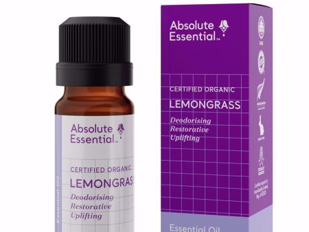 ABSOLUTE ESSENTIAL ORGANIC LEMONGRASS ESSENTIAL OIL 10ML Hot on Sale