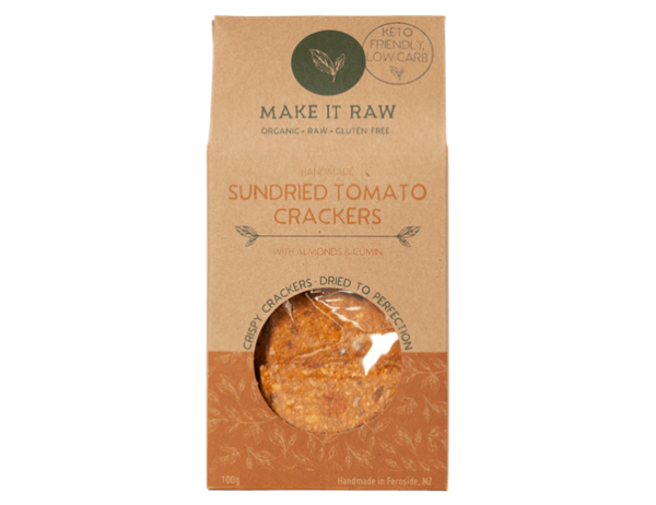 MAKE IT RAW SUNDRIED TOMATO CRACKERS 100G Discount