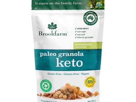 BROOK FARM PALEO KETO GRANOLA 300G Online now