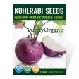 Purely Organic Purple Vienna Kohlrabi Seeds - USDA Organic, Non-GMO, Open Pollinated, Heirloom, Vegetable Seeds Online now