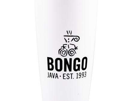 Bongo Java 16 oz Tumbler with Slide Lid (White) Discount