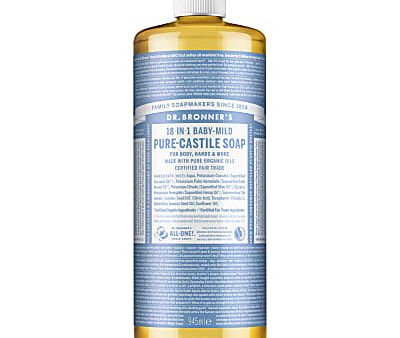 DR BRONNERS CASTILE BABY UNSCENTED LIQUID SOAP 946ML Online