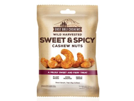 EAST BALI CASHEWS SWEET & SPICY CASHEWS 35G Hot on Sale