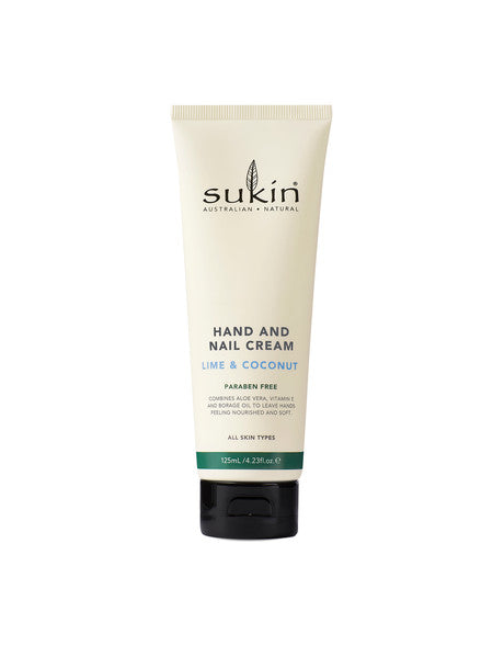 SUKIN HAND & NAIL CREAM COCONUT & LIME 125ML Online Hot Sale