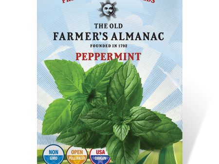 The Old Farmer s Almanac Heirloom Peppermint Seeds - Premium Non-GMO, Open Pollinated, Herb Seeds Online Hot Sale