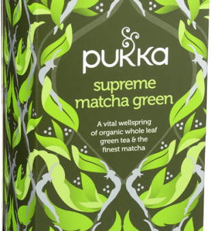 PUKKA SUPREME MATCHA TEA 20 BAGS For Sale