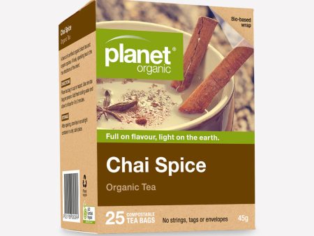 PLANET ORGANIC CHAI SPICE TEA 25 BAGS Online