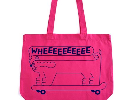 YUK FUN - YUK FUN Long Dog Organic Tote Bag on Sale