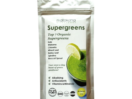 MATAKANA SUPERFOODS SUPERGREENS BLEND 60G Discount