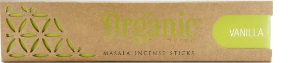 ORGANIC MASALA INCENSE STICKS VANILLA 15G For Cheap