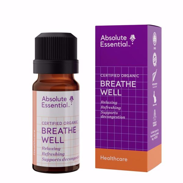 ABSOLUTE ESSENTIAL ORGANIC BREATH WELL ESSENTIAL OIL BLEND 10ML For Cheap