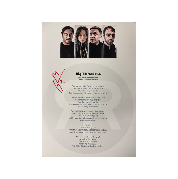 Prog Issue 153 - Pure Reason Revolution Magazine + Signed Lyric Sheet + Exclusive Art Card on Sale