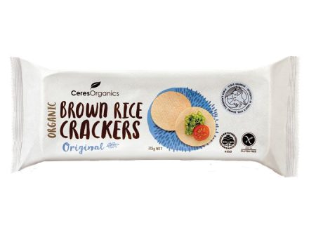 CERES ORGANICS BROWN RICE CRACKERS 115G Sale