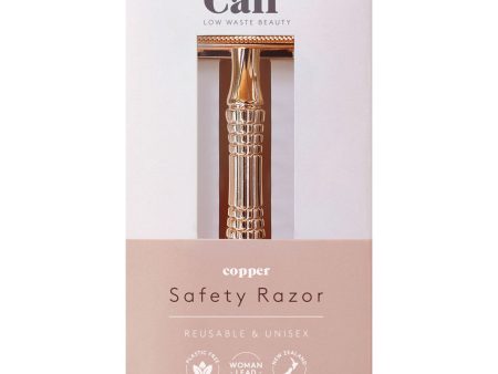 CALIWOODS COPPER SAFETY RAZOR WITH 5 BLADES Fashion