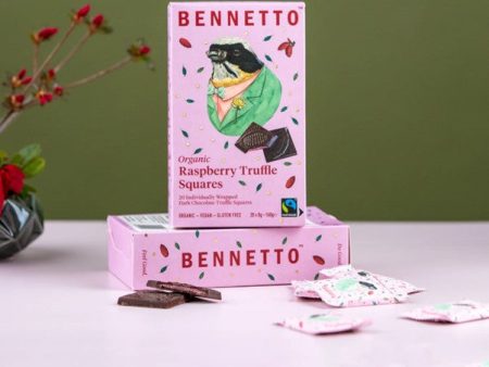 BENNETTO RASPBERRY TRUFFLE SQUARES 160G Supply