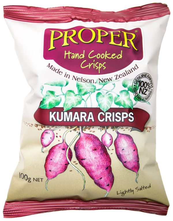 PROPER CRISPS KUMARA LIGHTY SALTED 100G Online now