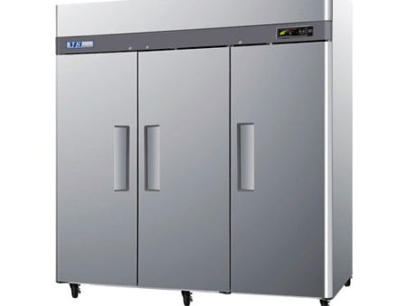 Turbo Air (M3F72-3-N) 78  Wide M3 Series Reach-In Freezer featuring Three Solid Doors (Energy Star®) For Sale