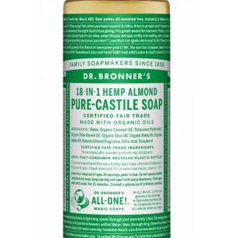 DR BRONNERS CASTILE ALMOND LIQUID SOAP 237ML Online Hot Sale