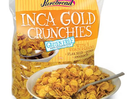 PUREBREAD GLUTEN FREE INCA GOLD CRUNCHIES 300G Hot on Sale