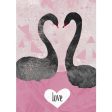 Black Swan Love Card Fashion