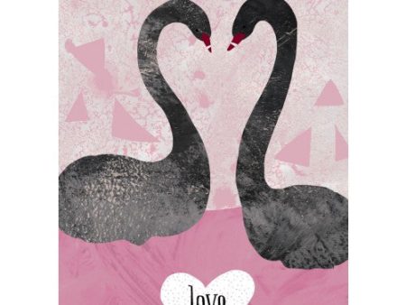 Black Swan Love Card Fashion