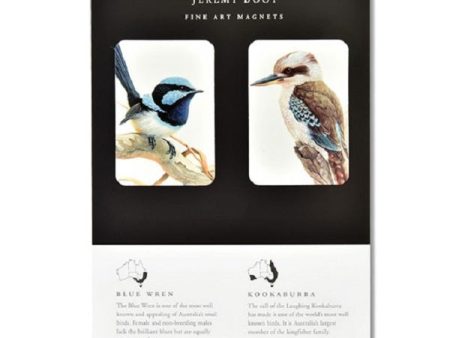 Blue Wren and Kookaburra Magnet Pair Online Hot Sale