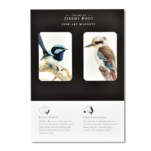 Blue Wren and Kookaburra Magnet Pair Online Hot Sale