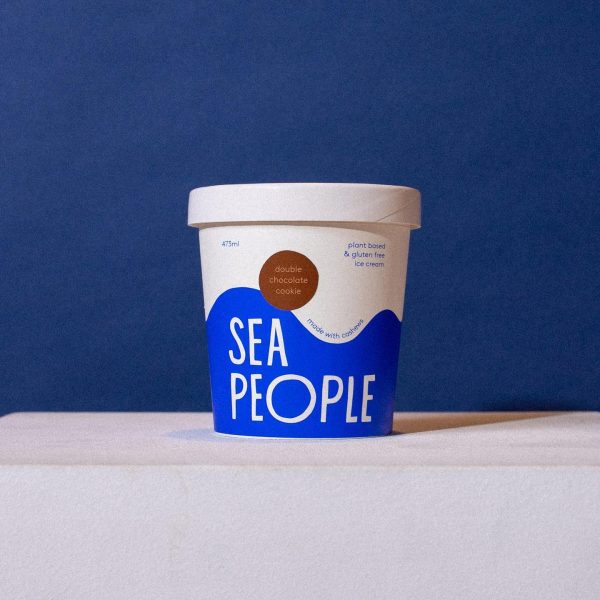 SEA PEOPLE DOUBLE CHOCOLATE VEGAN ICECREAM 473ML For Cheap