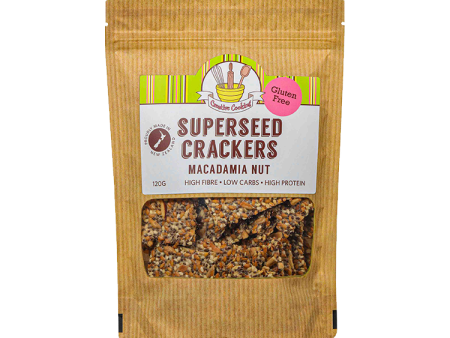 CREATIVE COOKING MACADAMIA SUPER SEED CRACKERS 120G Sale