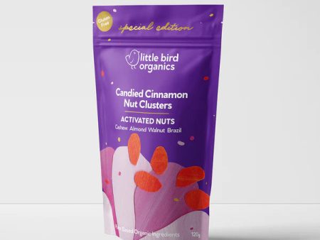 LITTLE BIRD CINNAMON NUT CLUSTERS 120G on Sale