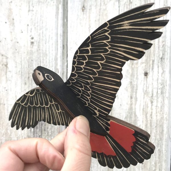 Male Red-tailed Black Cockatoo Mobile Fashion