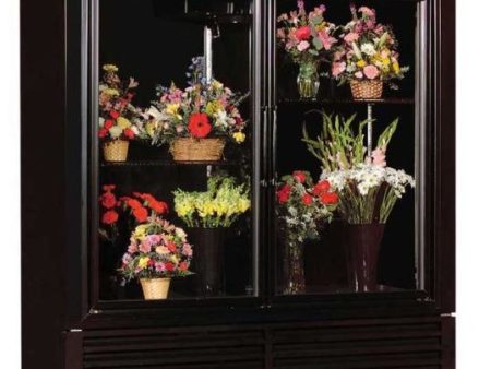 Powers (FS70SD) 70  Wide Refrigerated Floral Cooler with Two Swinging Glass Doors Supply