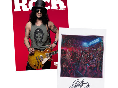 Classic Rock Issue 327 - Slash Magazine + Exclusive Slash Hand-Signed Print For Sale