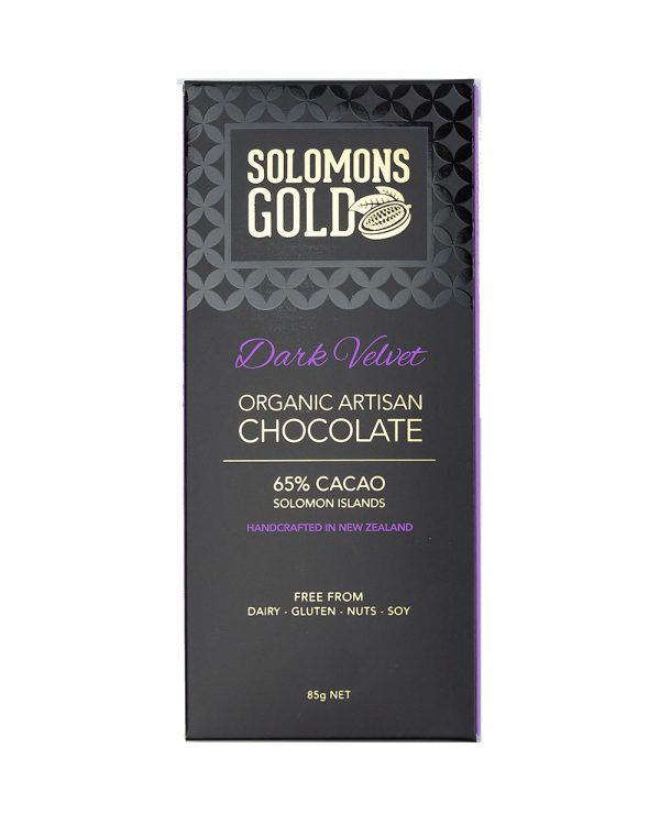 SOLOMANS GOLD DARK VELVET 65% CHOC 85G Online Hot Sale