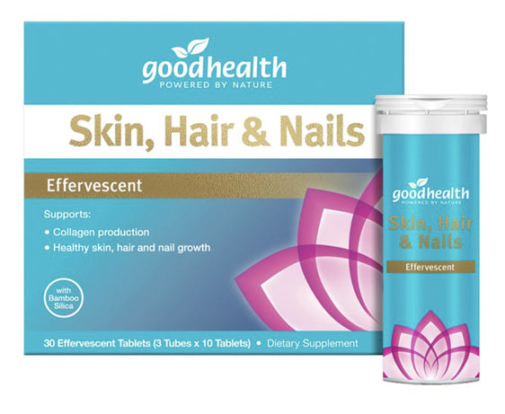 GOOD HEALTH SKIN HAIR & NAILS EFFERVESCENT TABLETS 30PK on Sale