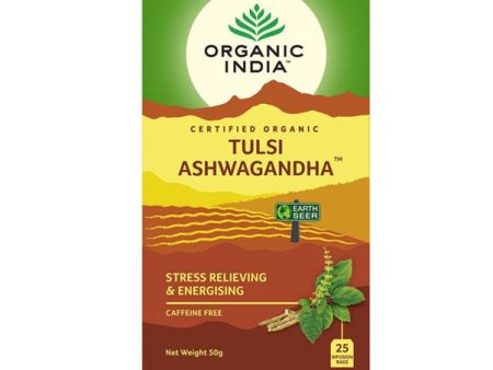 ORGANIC INDIA TULSI ASHWAGANDHA TEA 20 BAGS Fashion