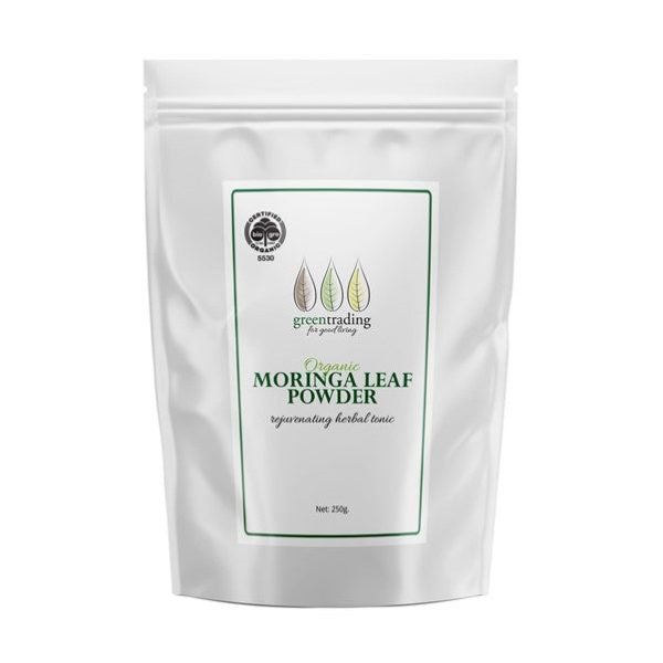 GREEN TRADING ORGANIC MORINGA LEAF POWDER 250G Fashion