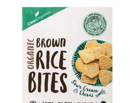 CERES ORGANIC RICE BITES SOUR CREAM & CHIVE 100G Sale