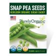 Purely Organic Sugar Daddy Snap Pea Seeds - USDA Organic, Non-GMO, Open Pollinated, Heirloom, USA Origin, Vegetable Seeds Discount