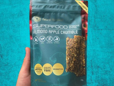 NATURAL ABUNDANCE CRACKERS ALMOND APPLE CRUMBLE 100G Sale